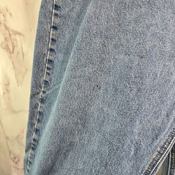 Carhartt Jeans Mens 42 X 32 Denim Relaxed Fit Medium Wash Straight Leg - Picture 8 of 10